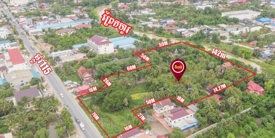 Riverside Land in Sangkat Prek Hou, Ta Khmao Cityដីល្អវិសេស មហាហុងស៊ុយ ជាប់មាត់ព្រែកហូរ ក្រុងតាខ្មៅ