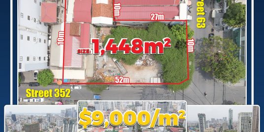 Best Corner Land for sale in Sangkat Boeng Keng Kang I